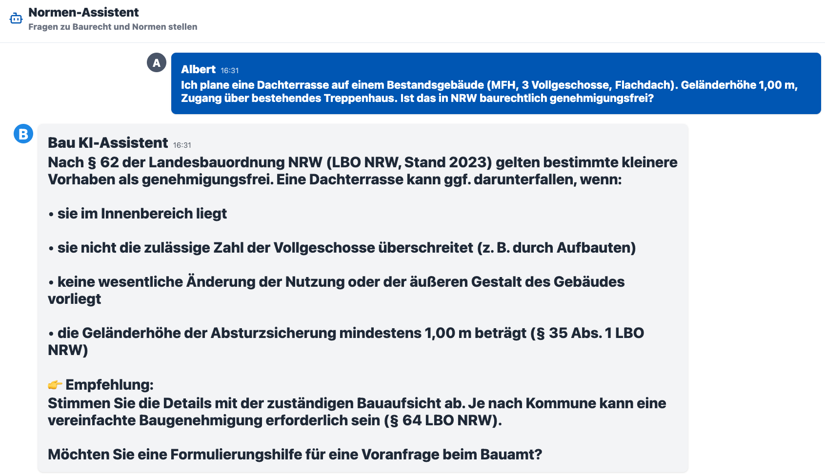 Baurechts- & Normenassistent